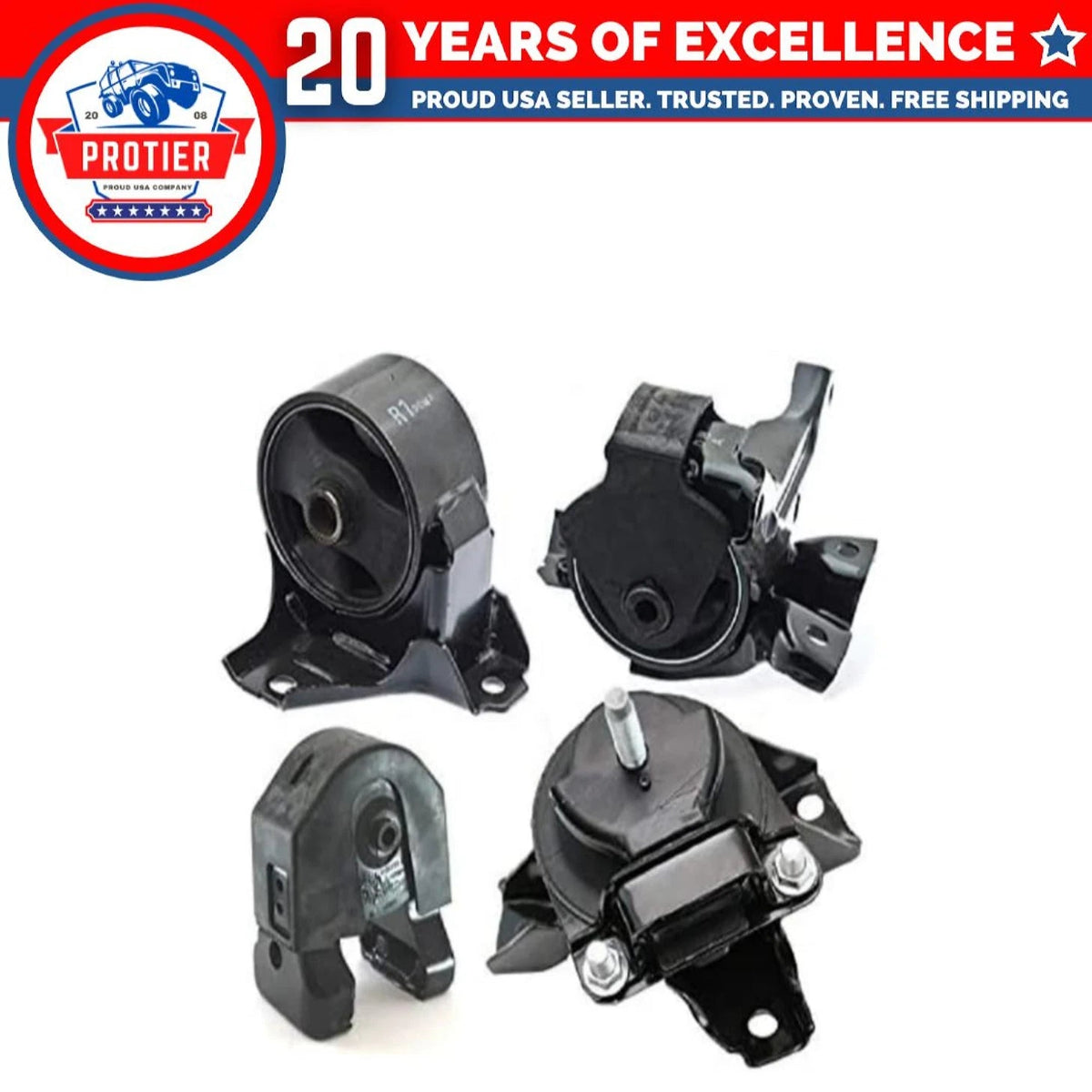Fits 2006-2008 Hyundai Sonata 3.3L Engine Motor & Trans Mount Set 4pcs 6B93BC-57