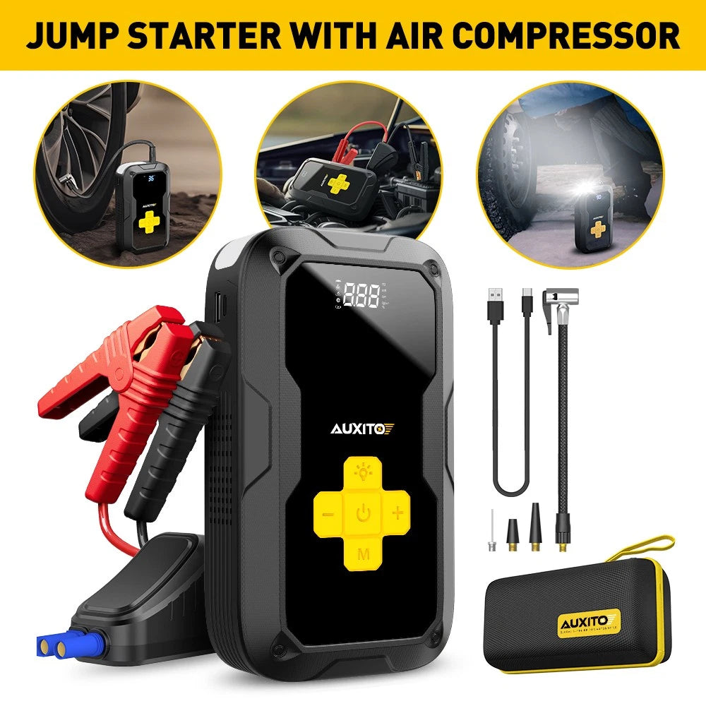 Car Jump Starter Air Compressor 3500A Portable Car Battery Charger Jump Box EOA 6B93BC-57
