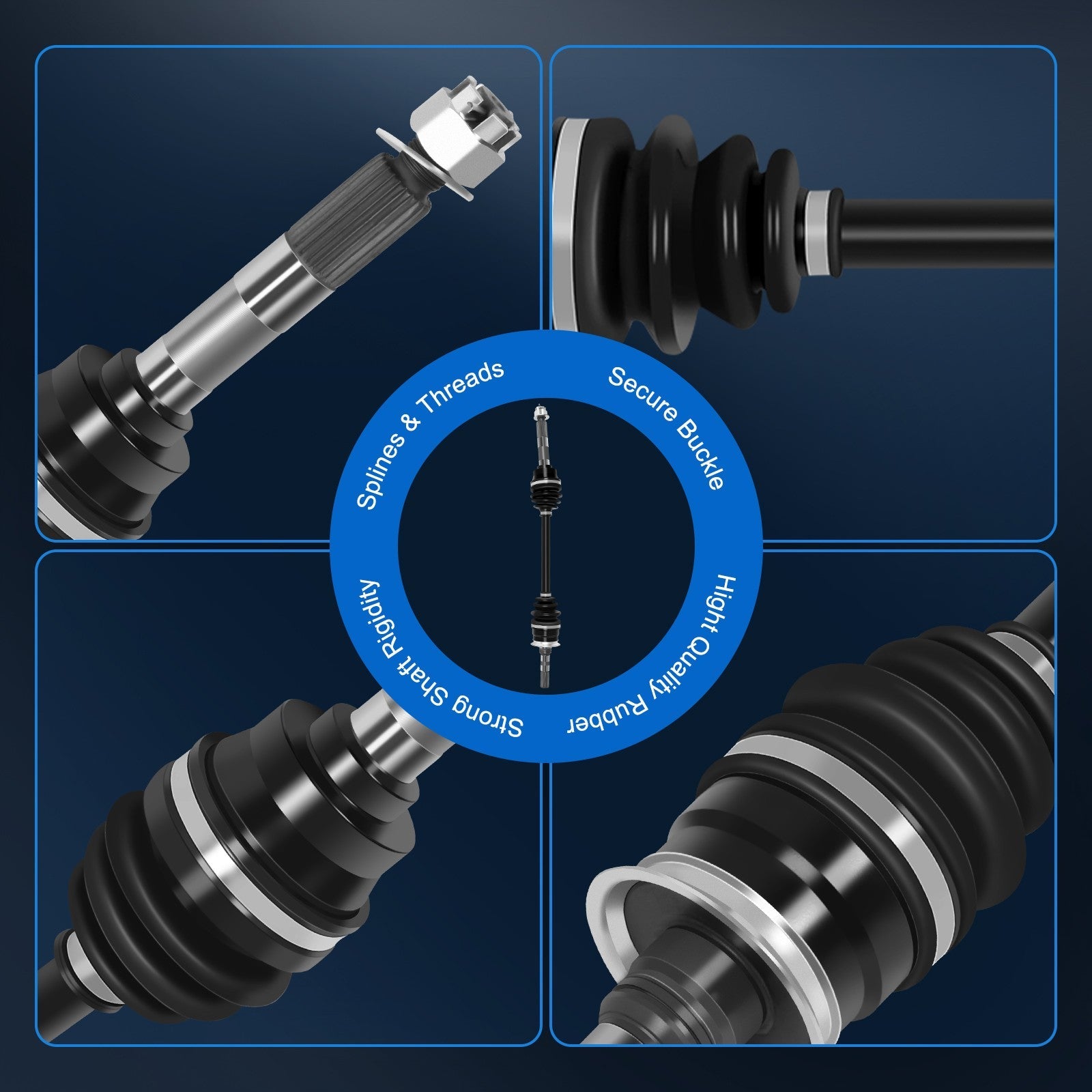 ECCPP CV Joint Axle Fits Kawasaki Mule 3010 2006-2008 Front Left/Right ECCPP