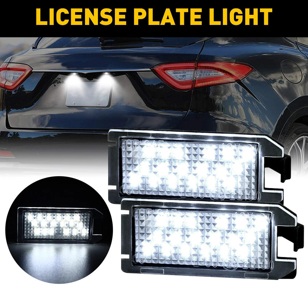 For 2014-up Jeep Grand Cherokee White Full LED License Plate Lights Lamps OE EOA 6B93BC-57