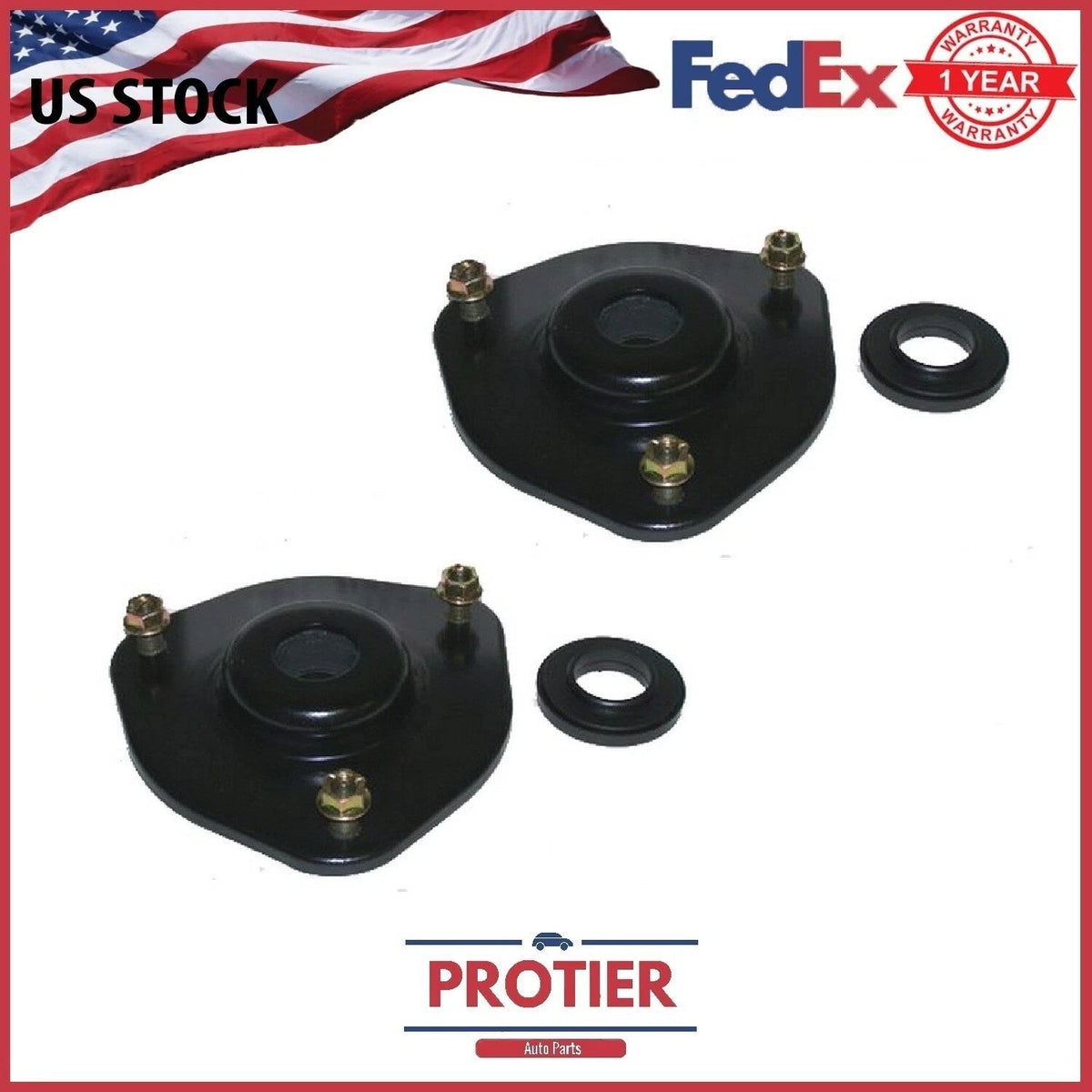 Fits Mitsubishi Lancer Mirage 97-05 Front Upper Strut Mount with Bearing PairSet 6B93BC-57