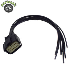 12-way 9-wire Headlight Connector Plug Pigtail for 2015-2018 Dodge Charger 6B93BC-57