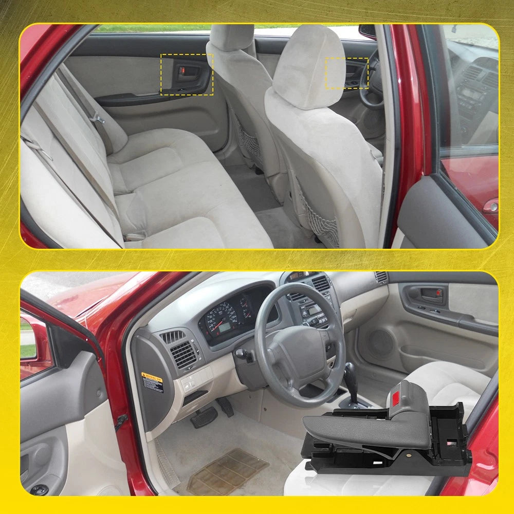 4X Interior Door Handle Front Rear For 2004-2009 KIA Spectra/2005-2009 Spectra5 6B93BC-57