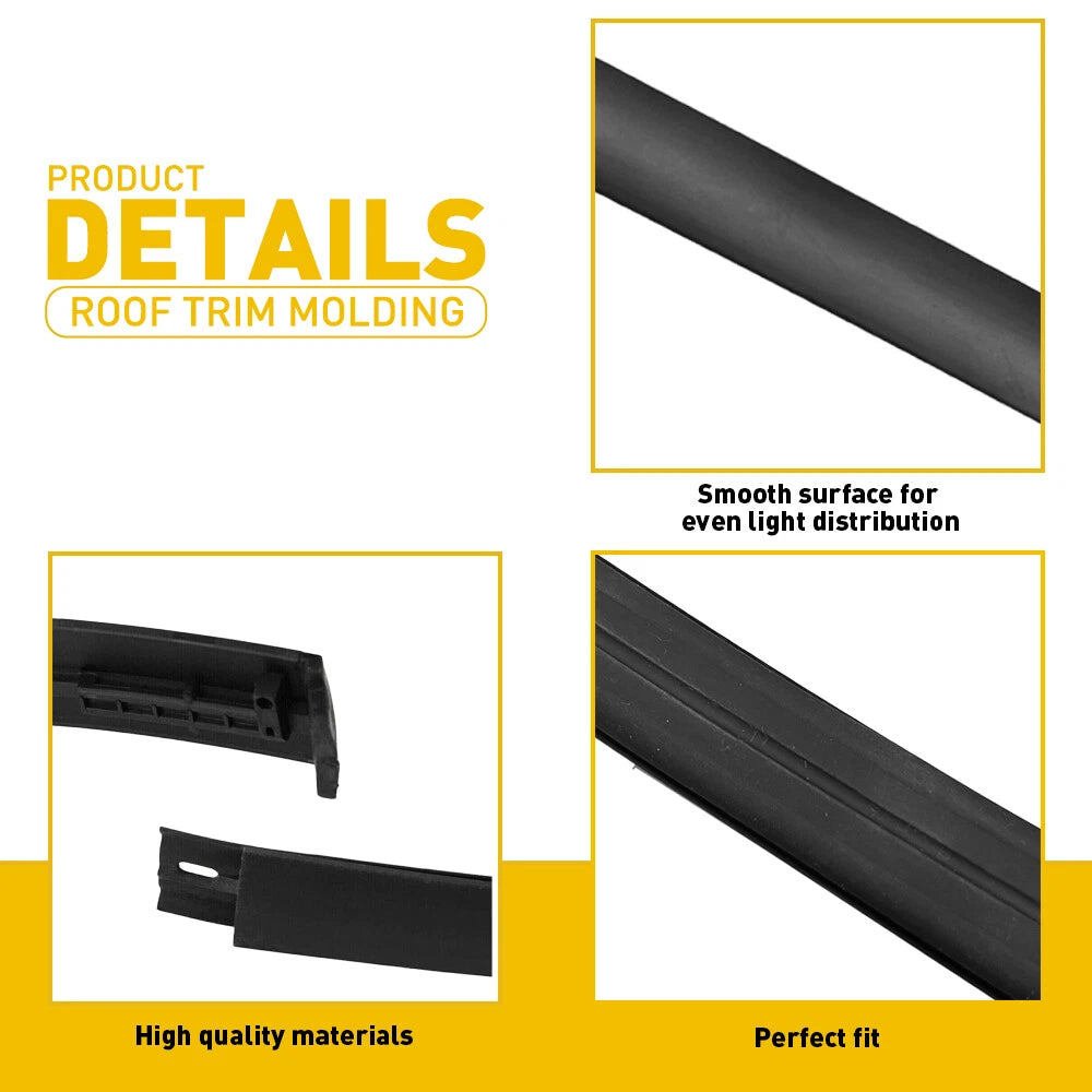 Roof Drip Molding For 2007-2021 Toyota Tundra Crew Max Left Right Side 2pcs EA 6B93BC-57