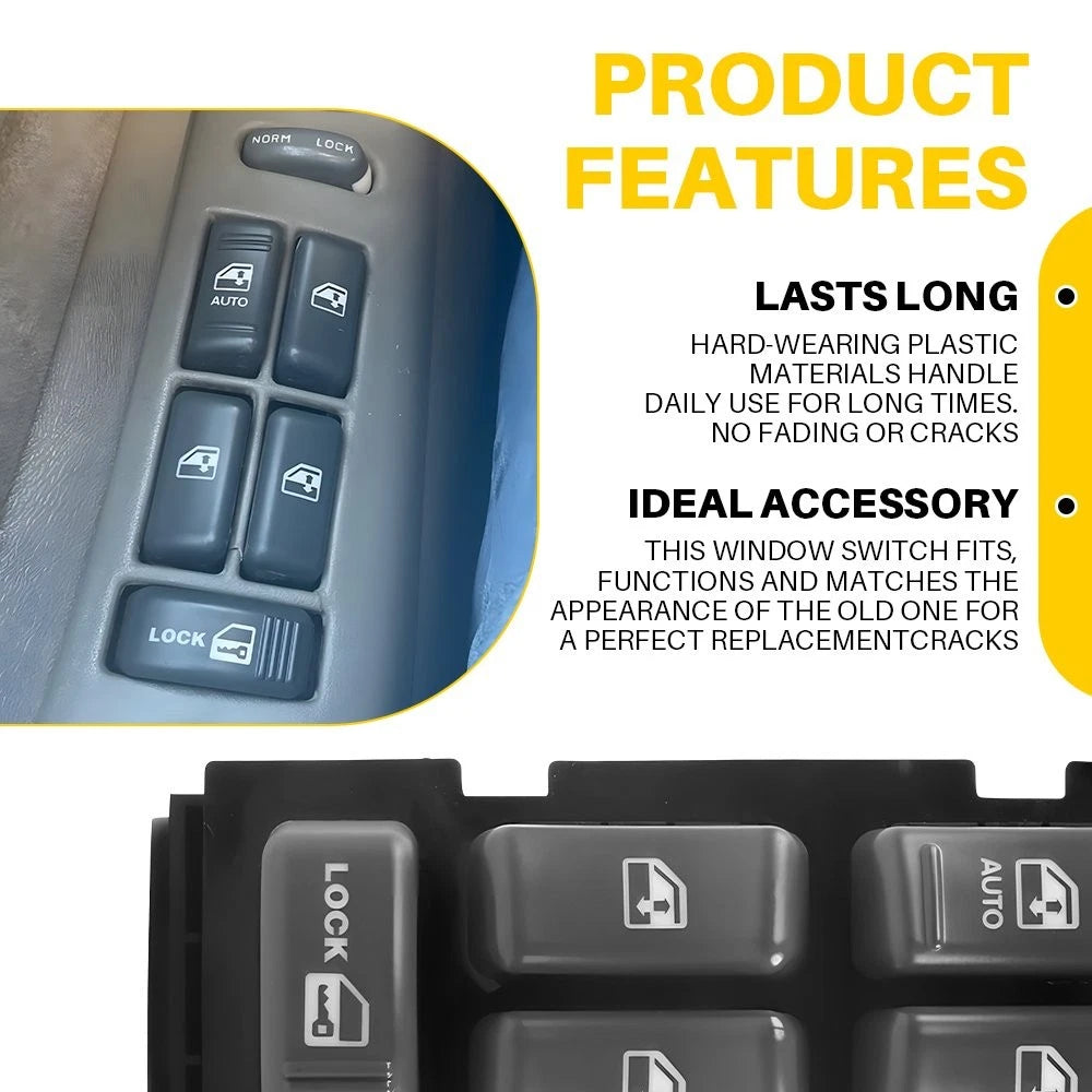 Master Power Window Switch for Chevrolet Blazer GMC Sonoma 1995-2005 Driver EOA 6B93BC-57