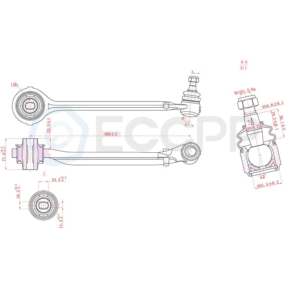 Complete 12 Upper Lower Control Arms For 05-09 Dodge Charger & Magnum 2WD 6B93BC-57