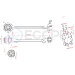 Complete 12 Upper Lower Control Arms For 05-09 Dodge Charger & Magnum 2WD 6B93BC-57