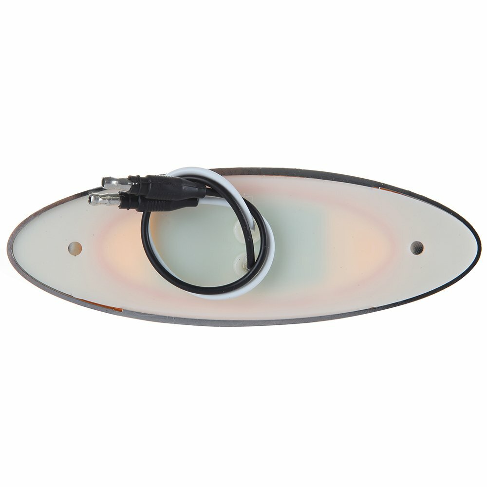 15x 6.5'' Oval Cab / Side Marker Clearance Light 16 LED Chrome Bezel& Side Light 6B93BC-57