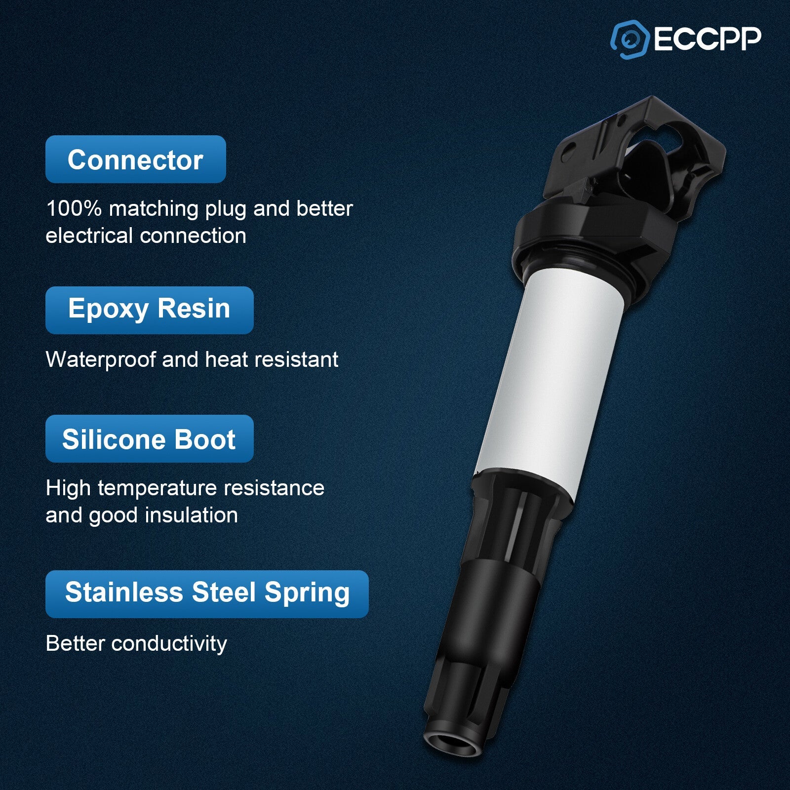 ECCPP 6 Ignition Coils For 2001-2005 BMW 325i 325xi 2.5L 2003-2006 330Ci 3.0L 6B93BC-57