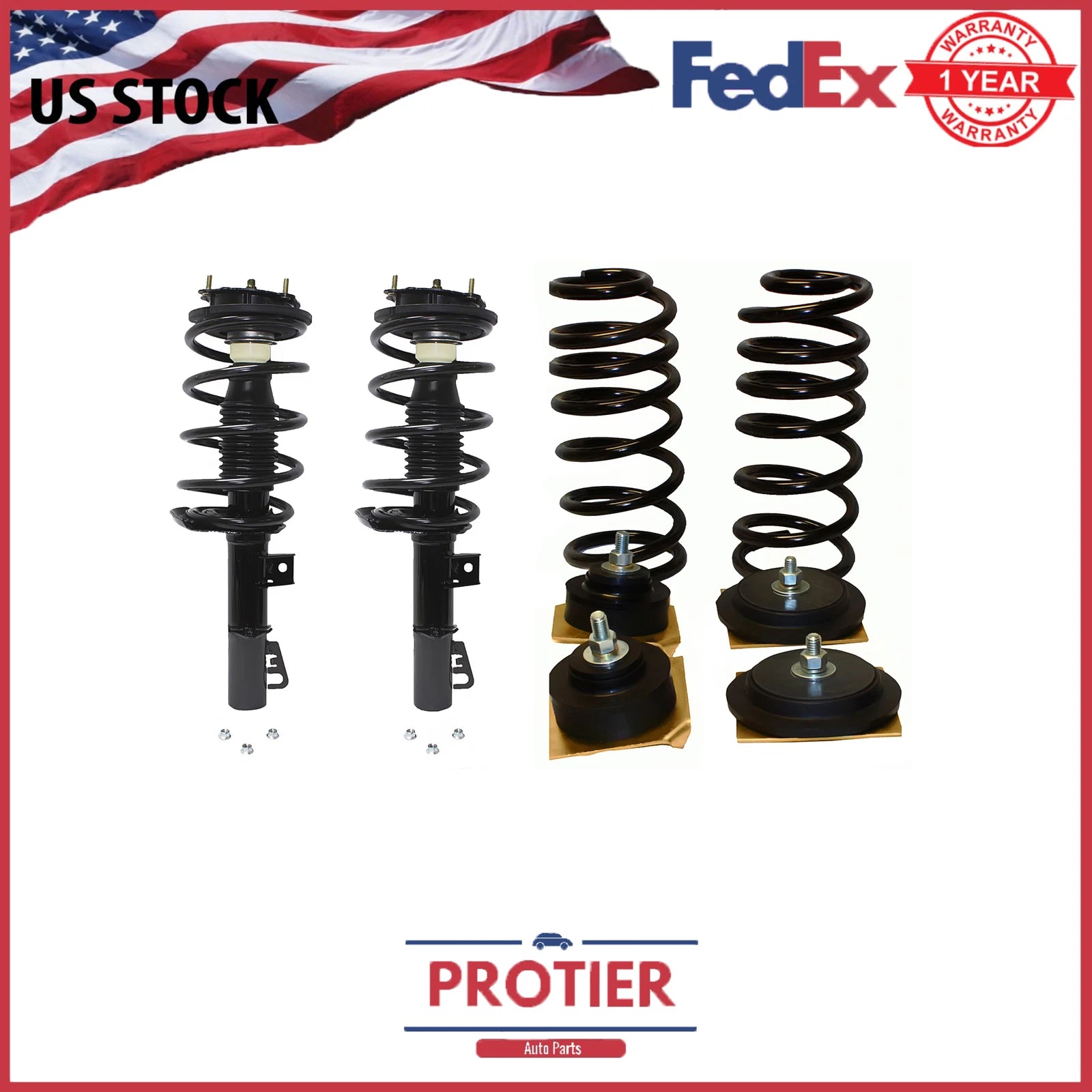 Front and Rear Conversion Kit for LINCOLN CONTINENTAL 6B93BC-57