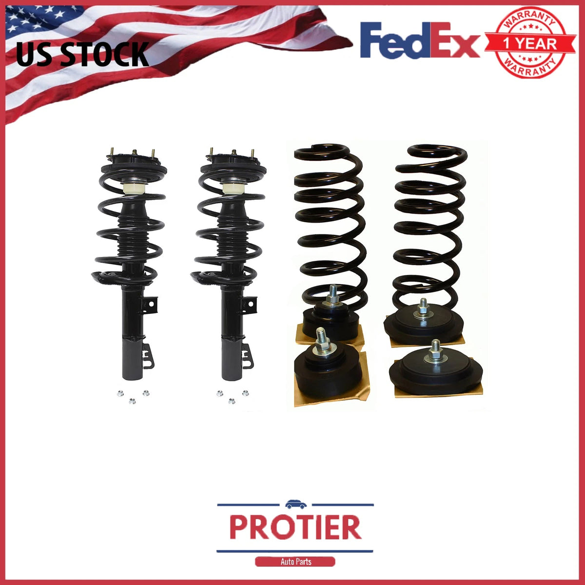 Front and Rear Conversion Kit for LINCOLN CONTINENTAL 6B93BC-57