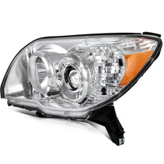 ECCPP Headlights Assembly For Toyota 4Runner 2006-2009 Pair Kit Chrome Amber 6B93BC-57