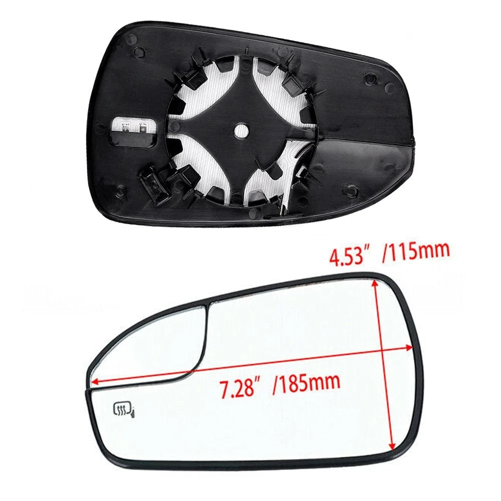 For 2013-2020 Ford Fusion DRIVER Side LH View Mirror Glass Power Heated Left EOA 6B93BC-57