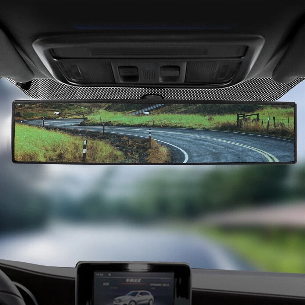 Car Rear View Mirror 270MM Wide Angle Interior Clip On Blue Tint Large EOA 6B93BC-57