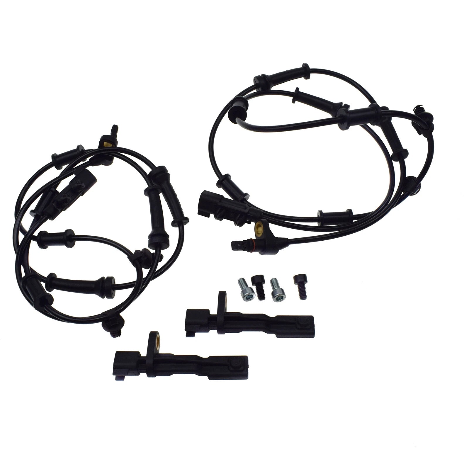 4 Pcs ABS Sensor + Connector for Jeep Liberty Wrangler Dodge Nitro 52125003AB 6B93BC-57