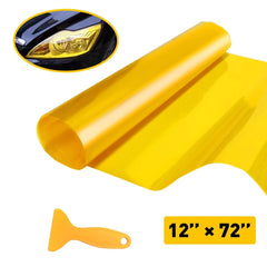 Yellow Tint Film Car Headlights Tail Lights Cover Car Vinyl Wrap 30cm X 180cm EA 6B93BC-57