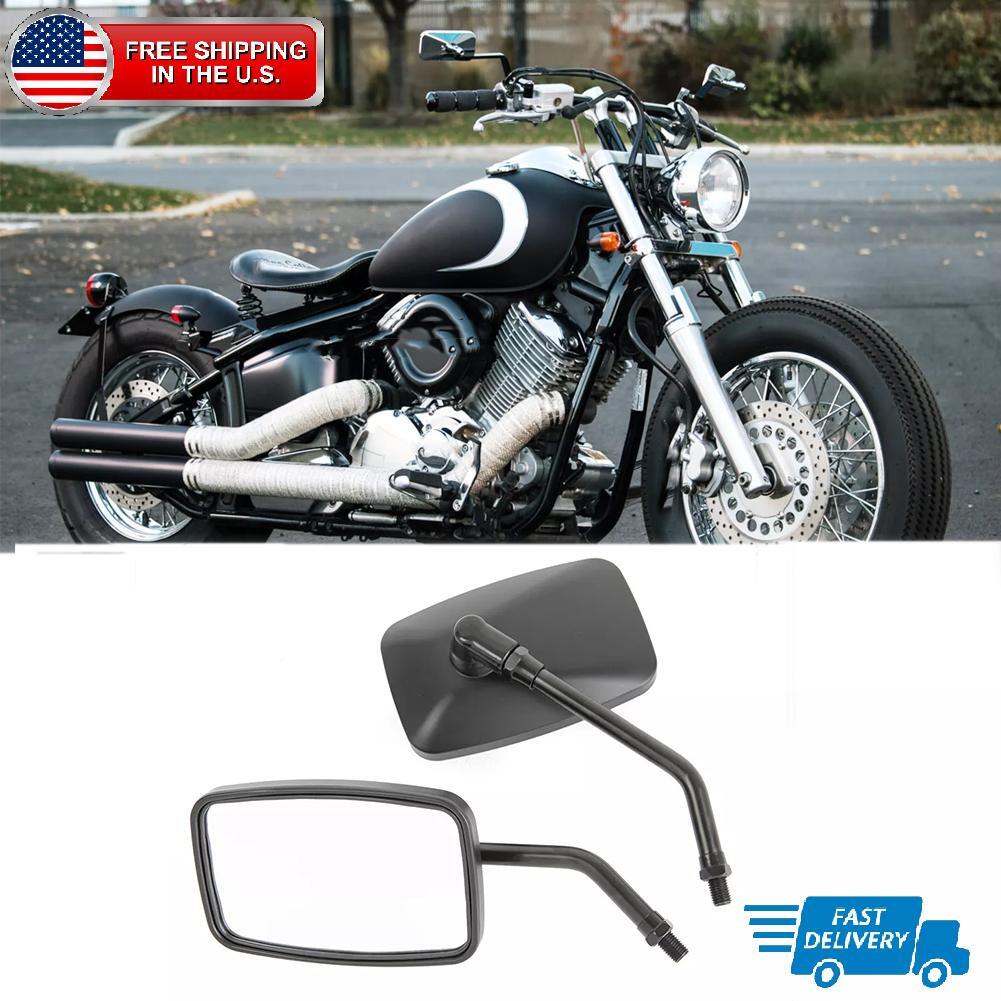For Honda Stateline 1300 VT1300CR Chrome Rectangle Motorcycle Rear View Mirrors