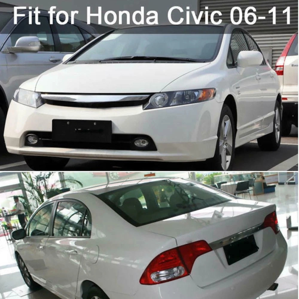 Black Pillar Posts For Honda Civic 2006-2011 (4dr) Door 6pc/Set Trim Cover Kit A 6B93BC-57
