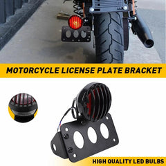 Motorcycle Mount Side & Brake Tail License Plate Bracket Light For Honda Bobber 6B93BC-57