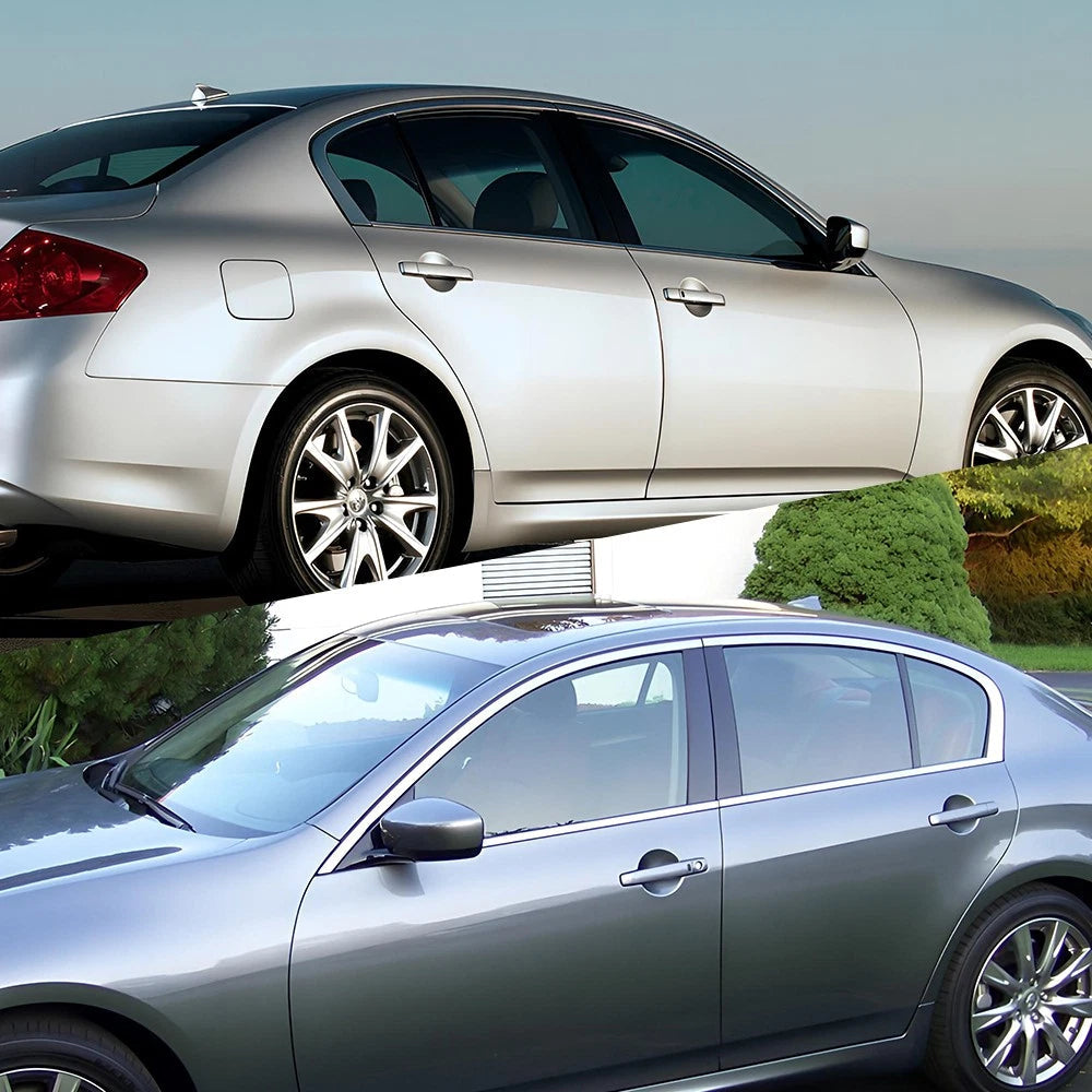 6x For 2002-2013 Infiniti G35 G37 Sedan Gloss Black Door Pillar Posts Cover Trim 6B93BC-57