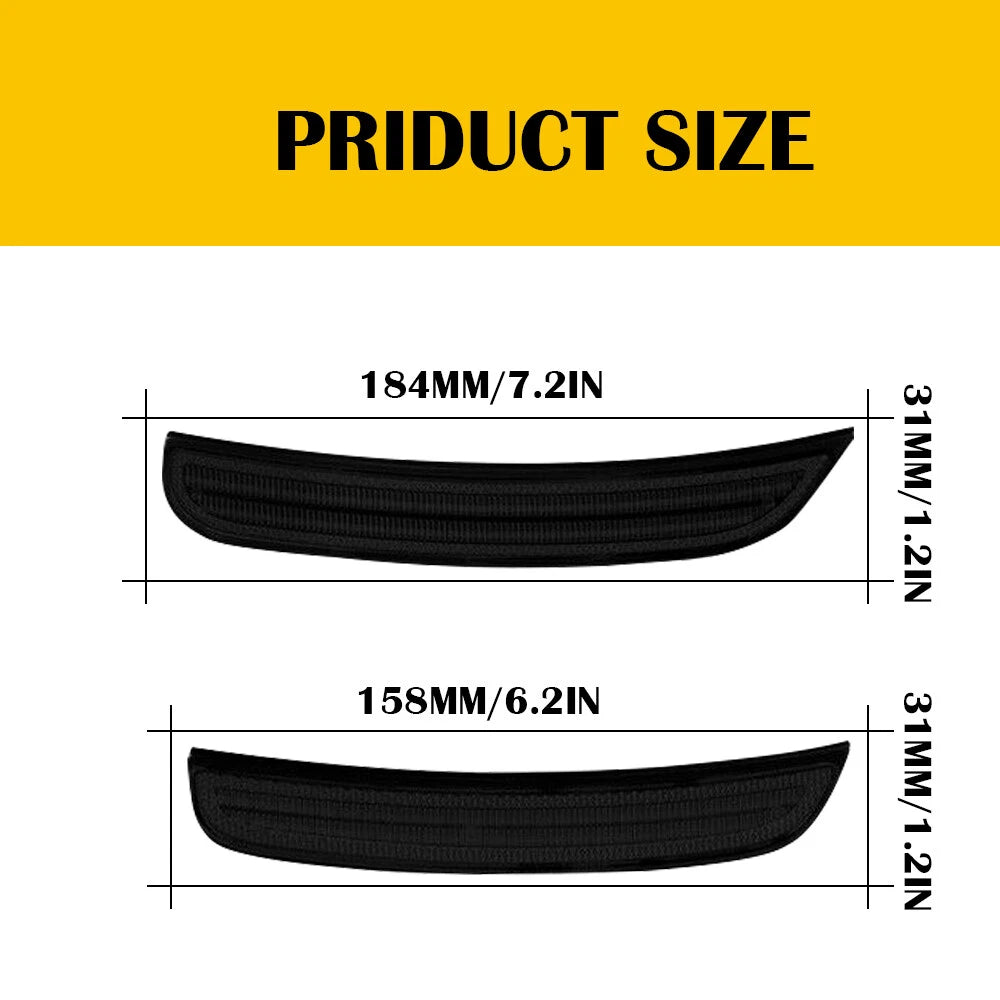 Smoke LED Side Marker Lights For 15-22 Dodge Charger R/T Scat Pack SXT GT SRT EA 6B93BC-57