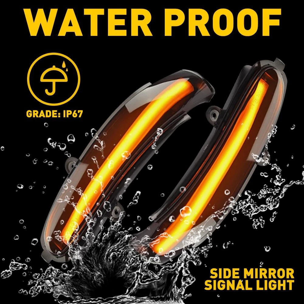 Smoke LED Side Mirror Turn Signal Light For Mercedes W203 C-Class C200 2000-07 A 6B93BC-57