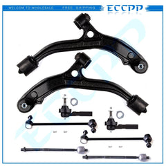 8x Sway bar Inner Outer Tie Rods Lower Control Arms For 01 2002 Chrysler Voyager