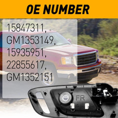 2pcs For 2007-2013 Chevy Avalanche Interior Door Handle Front Left Right Side E 6B93BC-57
