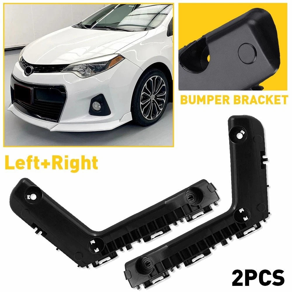Bumper Bracket For 2014-2016 Toyota Corolla Front Passenger Driver Side 2pcs EOA 6B93BC-57