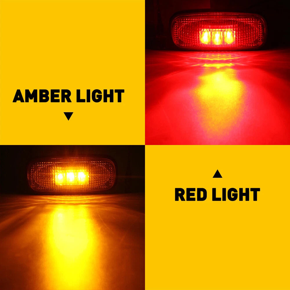 For 03-18 Dodge Ram 3500 2500 Dually Rear Fender Bed Marker Side LED Lights EXE 6B93BC-57