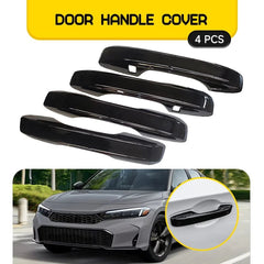 4 Gloss Black Door Handle Decor Cover Caps Trim For Honda Civic 11th Gen 22-25 A 6B93BC-57