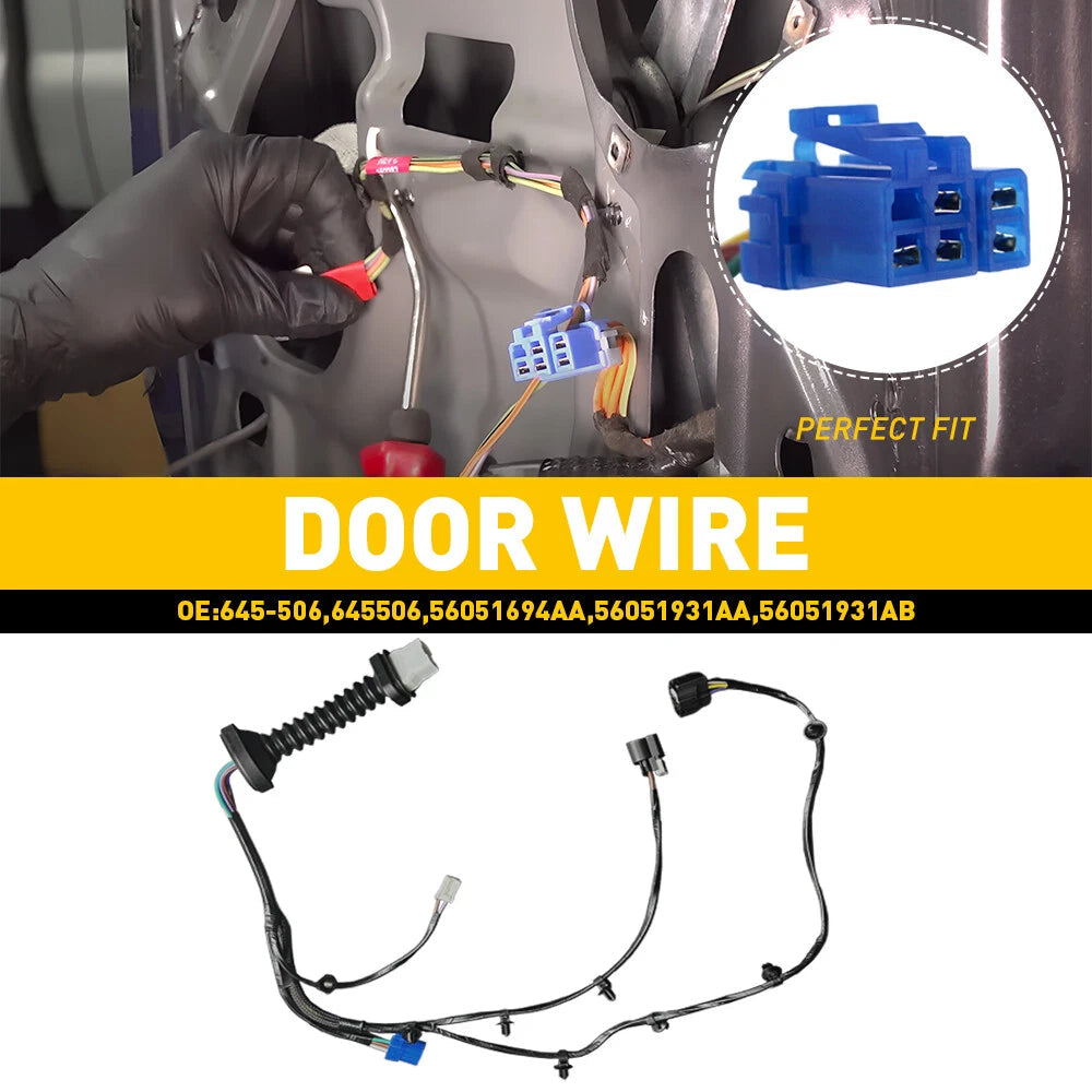 Rear Door Wiring Harness Fits for 2004-2008 Dodge Ram 1500 2500 3500 #56051694AA 6B93BC-57