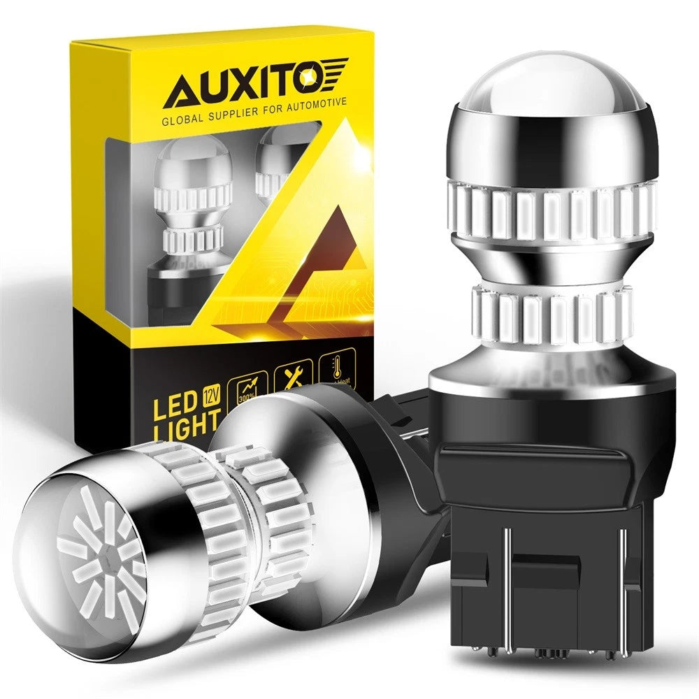 AUXITO Light 7443 7440 LED Brake Tail Turn Signal Bulb Super Bright Red 1-5 Pair AUXITO