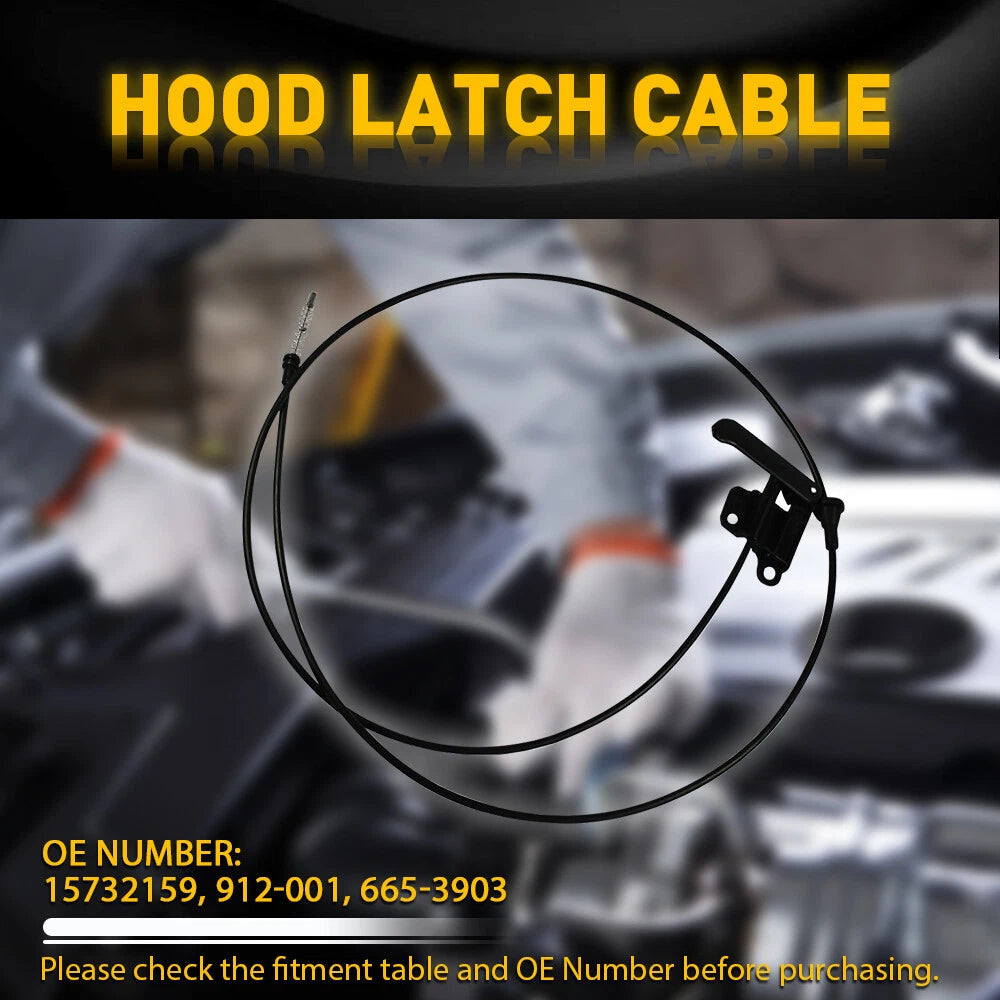 Hood Release Cable for 1995-2001 Chevy Blazer S10 Truck GMC Jimmy 15732159 A 6B93BC-57