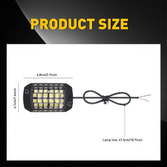 16PCS White 36-LED Rock Underbody Light Kit Glow Lamp Neon Truck Motorcycle EOA 6B93BC-57
