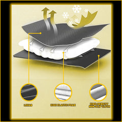 Motorcycle Comfort Gel Seat Cover Pad 3D Cushion Pressure Black Relief Universal 6B93BC-57