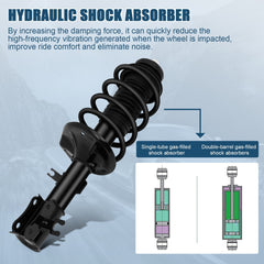 2 Front Quick Complete Shocks/Struts Springs Absorber For Pontiac Wave 2005-2008 6B93BC-57
