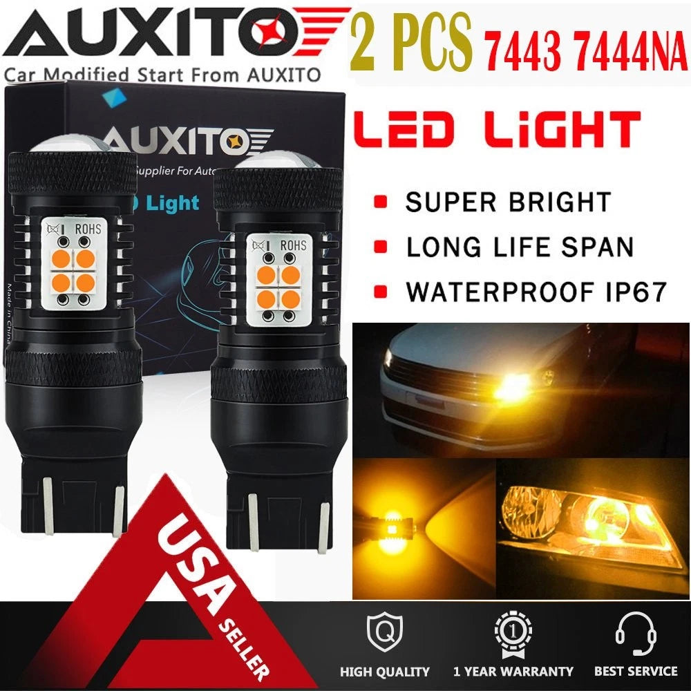 AUXITO Turn Signal Light Yellow LED Bulb For Chevy 11~17 Cruze 13~17 Malibu EOA AUXITO