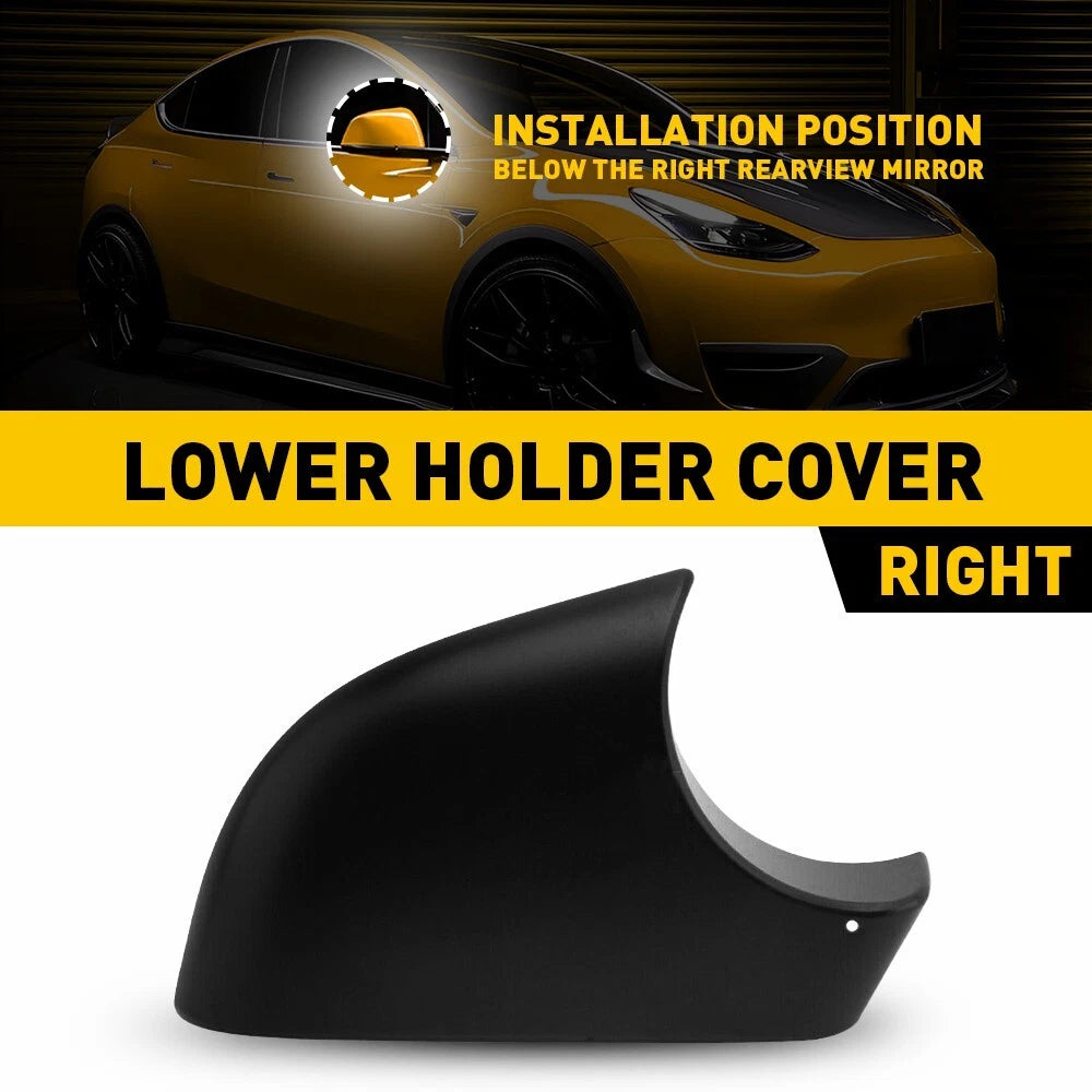 For Tesla Model Y-Right Passenger Side Door Wing Mirror Cover Lower Holder US 6B93BC-57