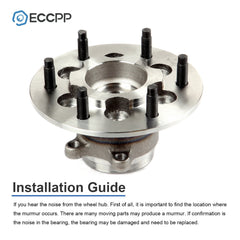 2 Pcs Wheel Hub Bearings Front 4WD For Chevrolet Colorado GMC Canyon 2009-2012 6B93BC-57