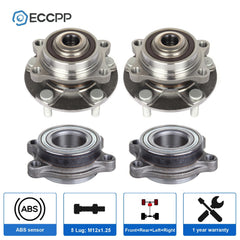 4X Wheel Hub Bearing Front Rear For Nissan 350Z 2003-2009 For Infiniti G35 RWD 6B93BC-57