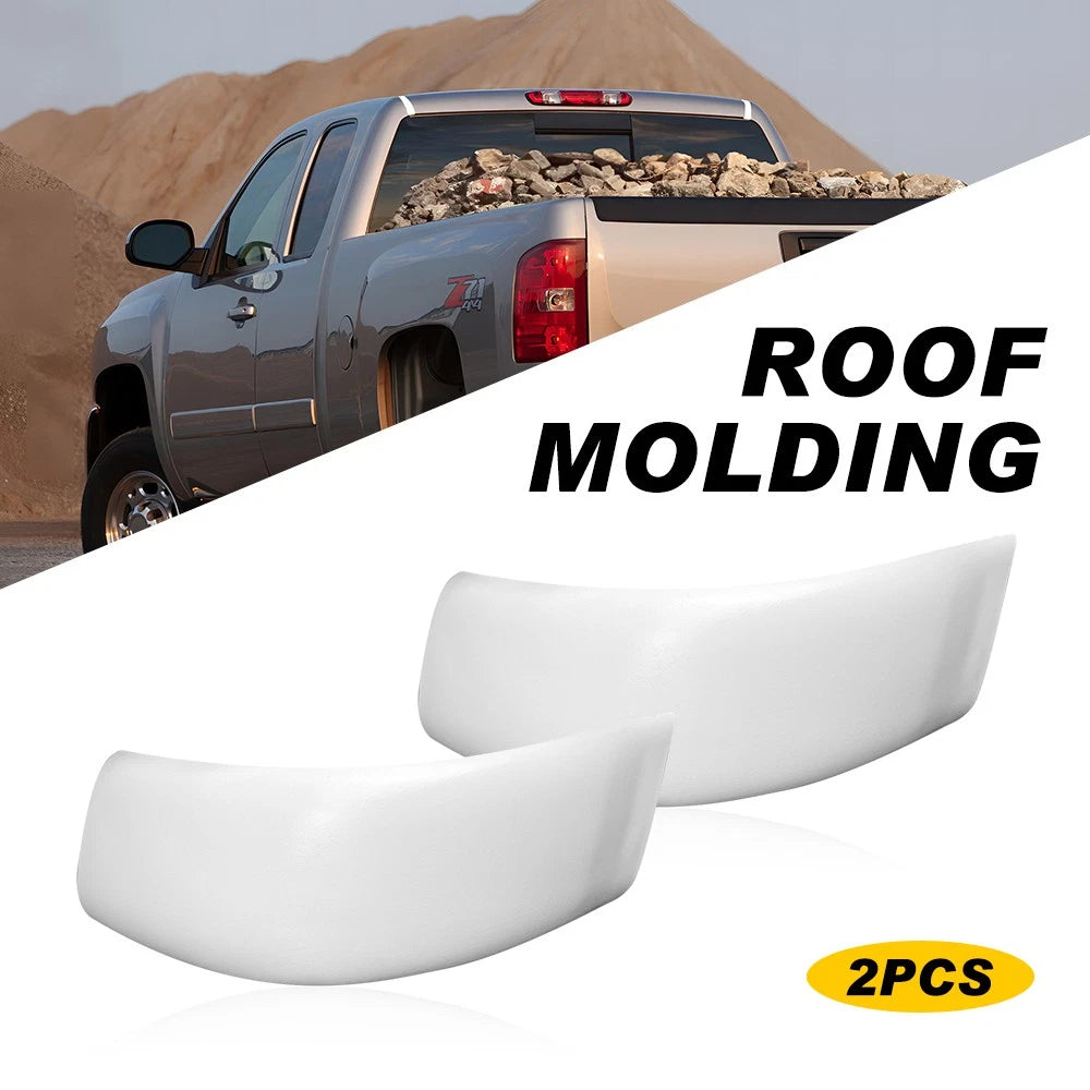 Cab Corner Roof Molding Trim White For 99-07 Ford Super Duty F-250 F-350 F-450 A 6B93BC-57