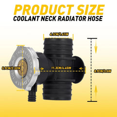 Set Coolant Filler Neck Radiator Hose Connector Cap for Jeep Chrysler Dodge EA 6B93BC-57