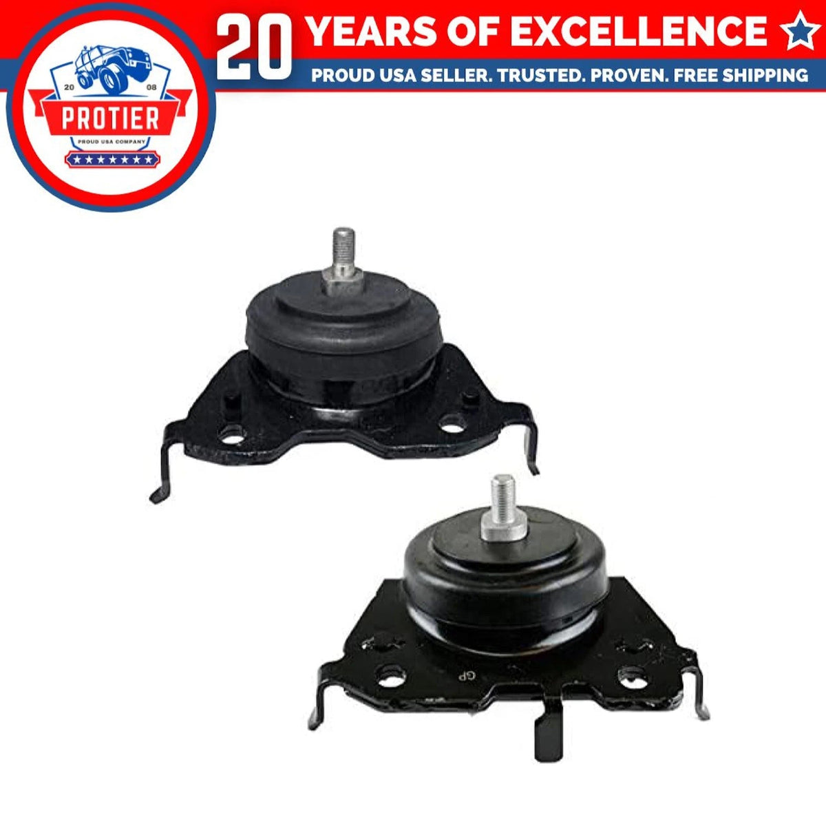 Fits 2008-2019 Toyota Sequoia 4.6L 5.7L Front LT & RT Motor Mount Set 2pc : 6B93BC-57