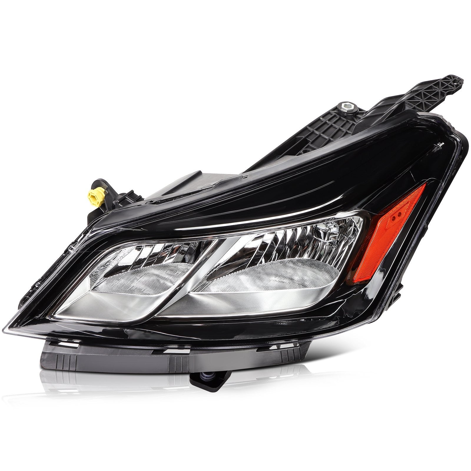 ECCPP Headlights Assembly For Chevrolet Traverse 3.6L 2013-2017 Pair Black Amber 6B93BC-57