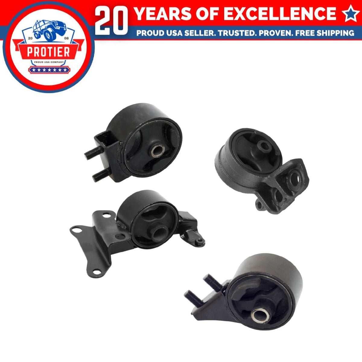 Fits 1991-1996 Ford Escort 1.9L Engine Motor & Transmission Mount Set 4PCS 6B93BC-57