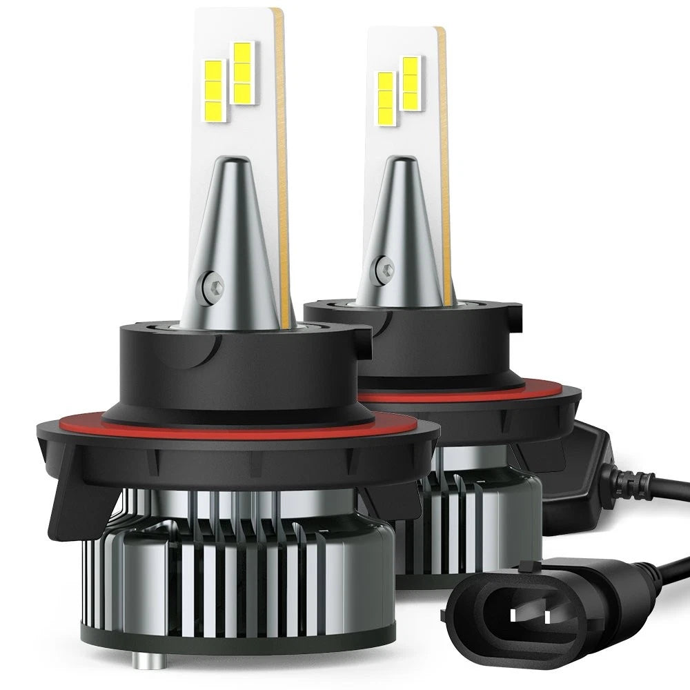 AUXITO H13 9008 LED Headlight Bulbs High Low Beam White 16000LM Plug Play Y13 EA AUXITO