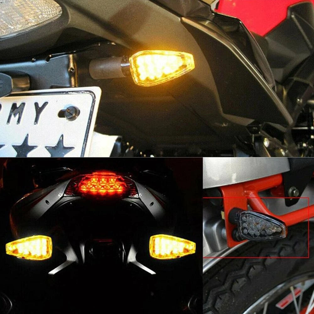 2PCS MOTORCYCLE LED TURN SIGNALS BLINKERS LIGHTS FOR HONDA CBR600RR CBR500R 300R 6B93BC-57