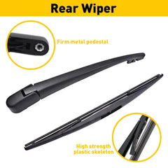 Rear Wiper Arm and Blade For Honda Odyssey 2011-2017 Back Windshield Wiper US 6B93BC-57