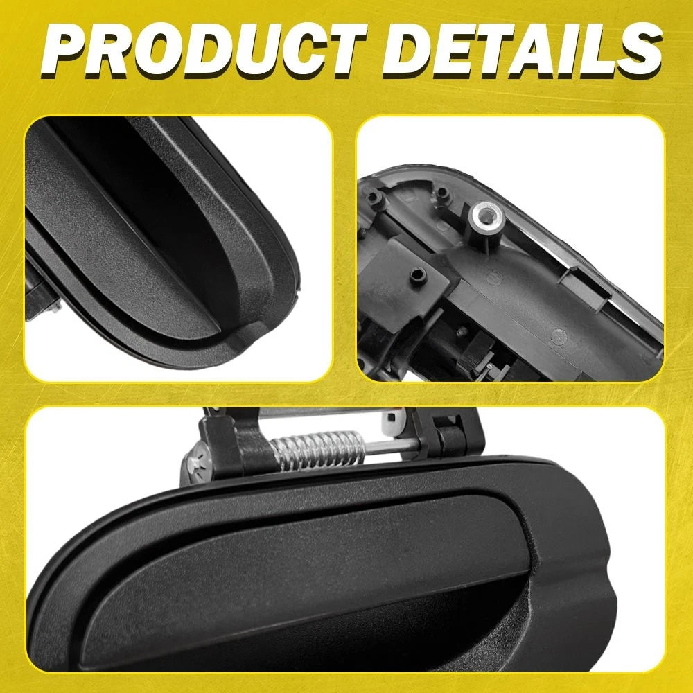 Outside Exterior Door Handle Black Rear Left Side LH For 2000-06 Nissan Sentra A 6B93BC-57
